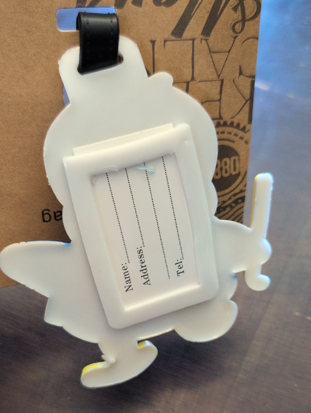 HTF - NEW Silicone Pekkle Themed Luggage Tag - Picture 2 of 2